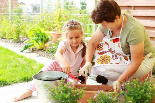 Professional gardeners following safe working practices in West Wickham